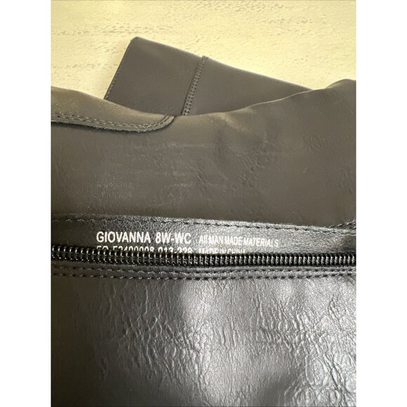 FRYE & CO GIOVANNA BLACK Stacked Heel Boots 8 W-W/9M/9.5M Women’s Shoes - Picture 10 of 16